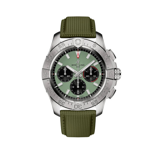 Unworn  Avenger B01 Chronograph 44 Ref# AB0147101L1X1, Box and Papers