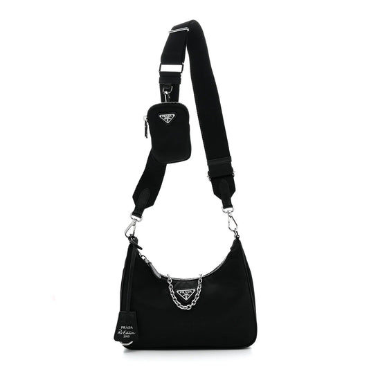 Nylon Re-Edition 2005 Shoulder Bag Black