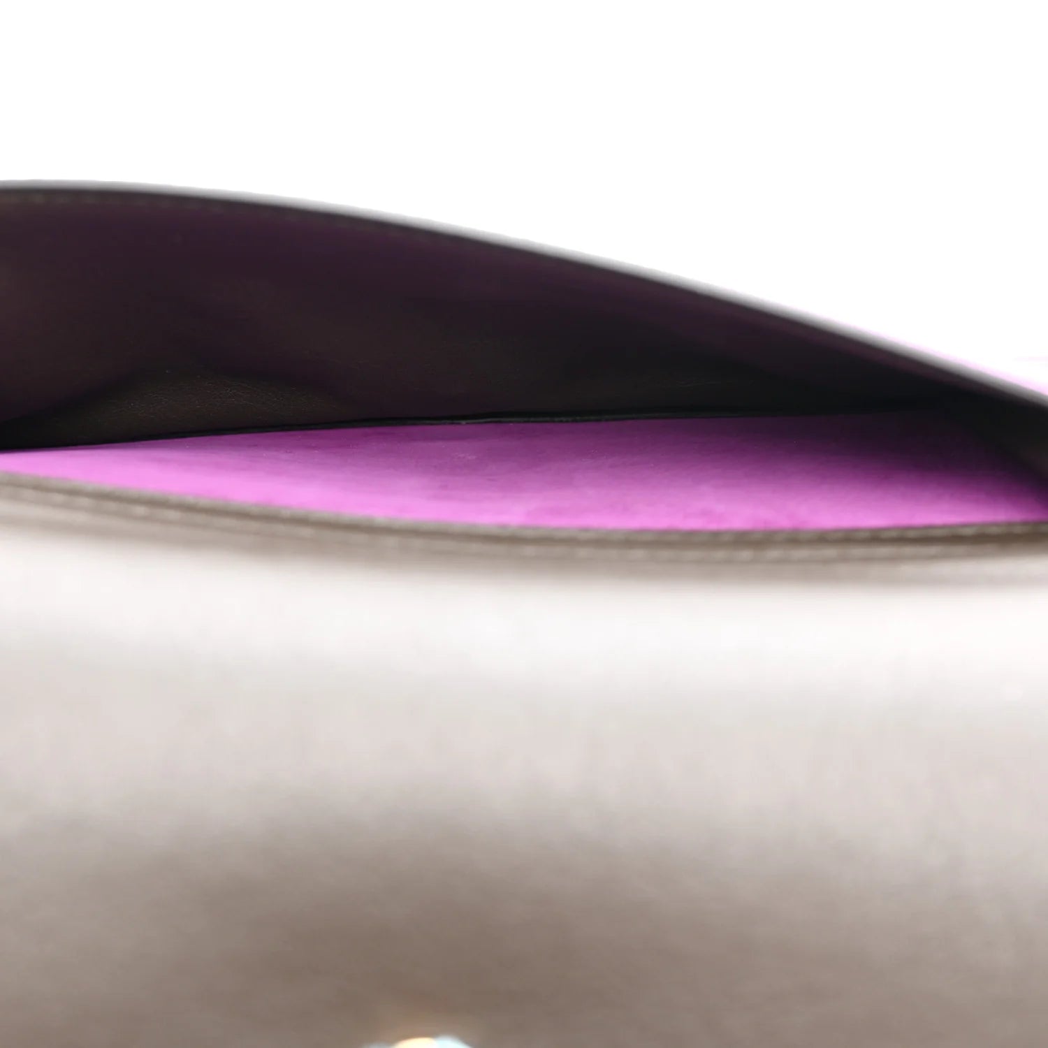 Suede Ginevra Chain Bag Purple