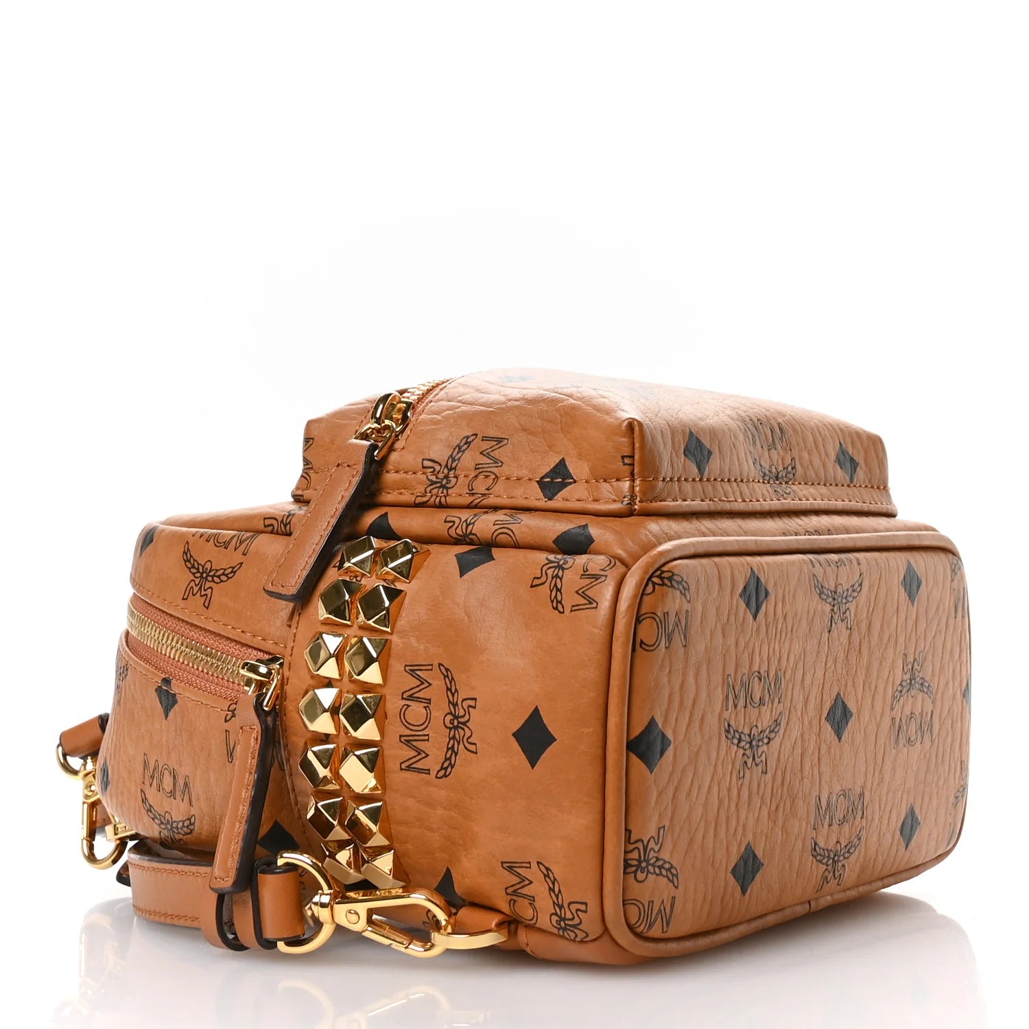 Visetos Side Stud X-Mini Stark Backpack Cognac