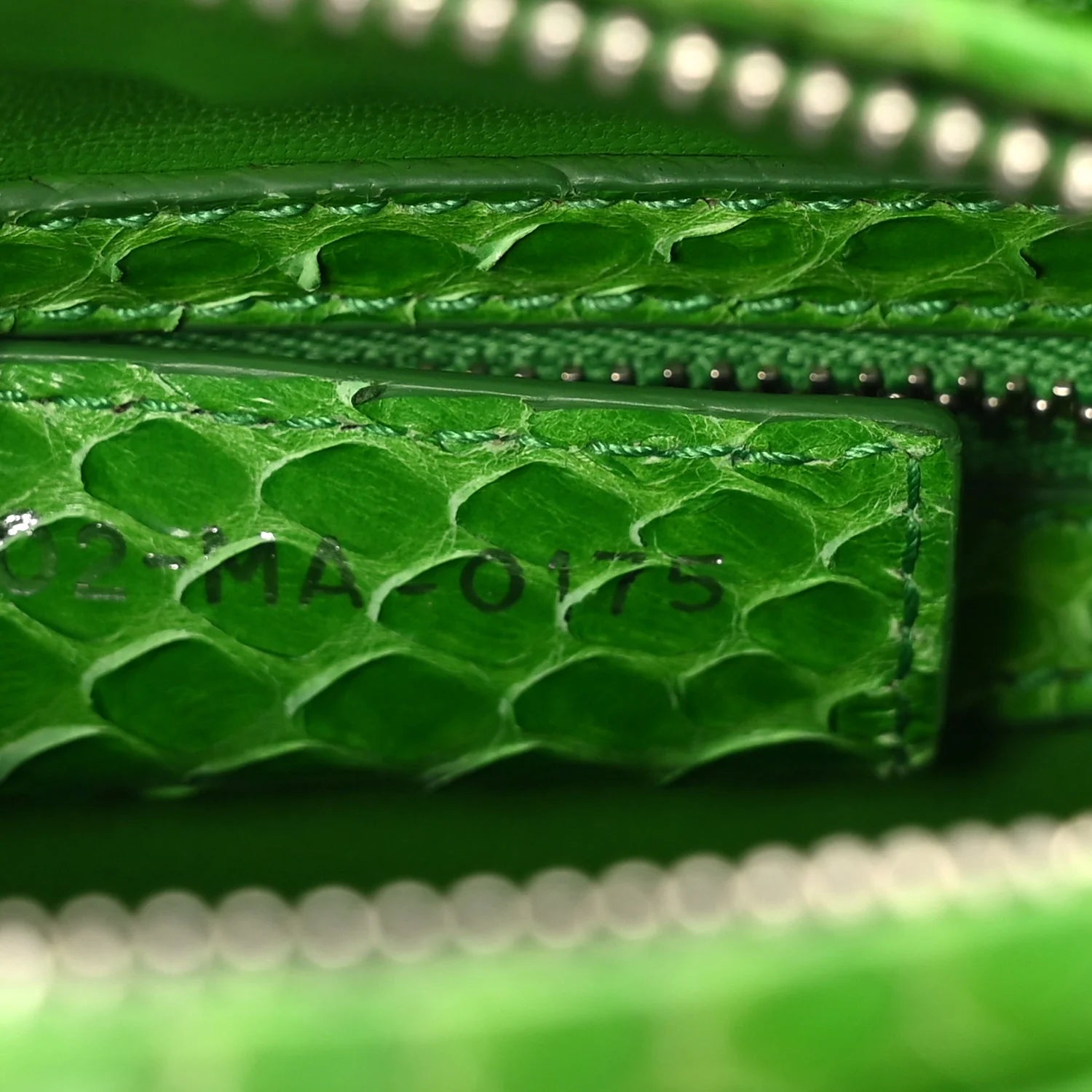 Snakeskin Medium Lady Dior Green