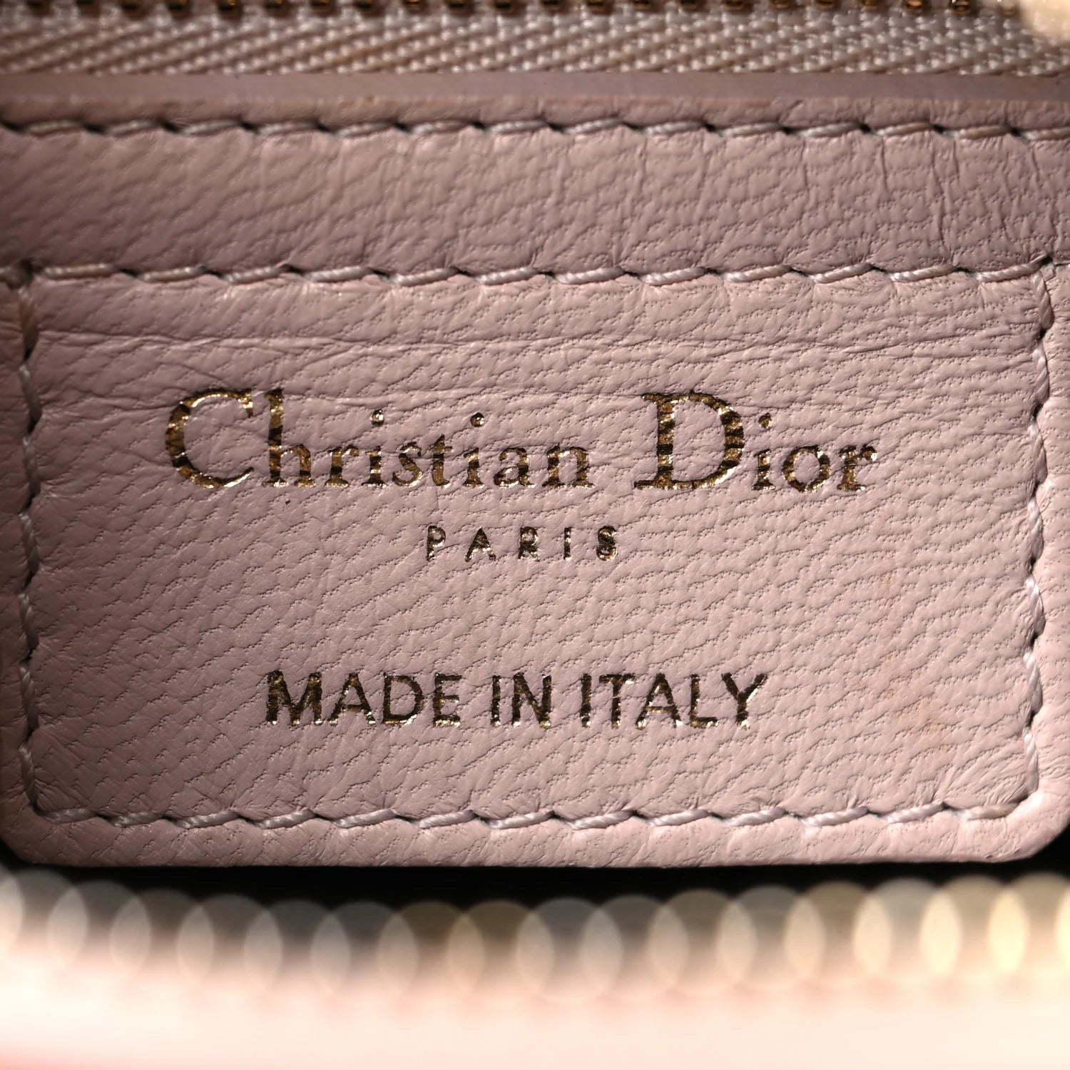 Lambskin Cannage Medium Lady Dior Light Pink