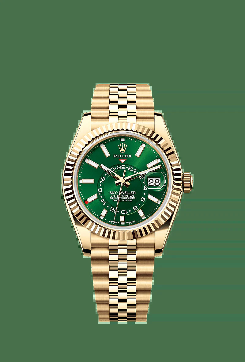 Unworn 2025,  Sky-Dweller, 42Mm, 18K Yellow Gold, Ref# 336938-0008, Box & Papers