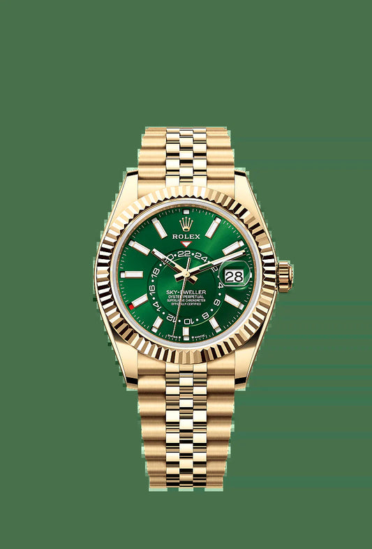 Unworn 2025,  Sky-Dweller, 42Mm, 18K Yellow Gold, Ref# 336938-0008, Box & Papers