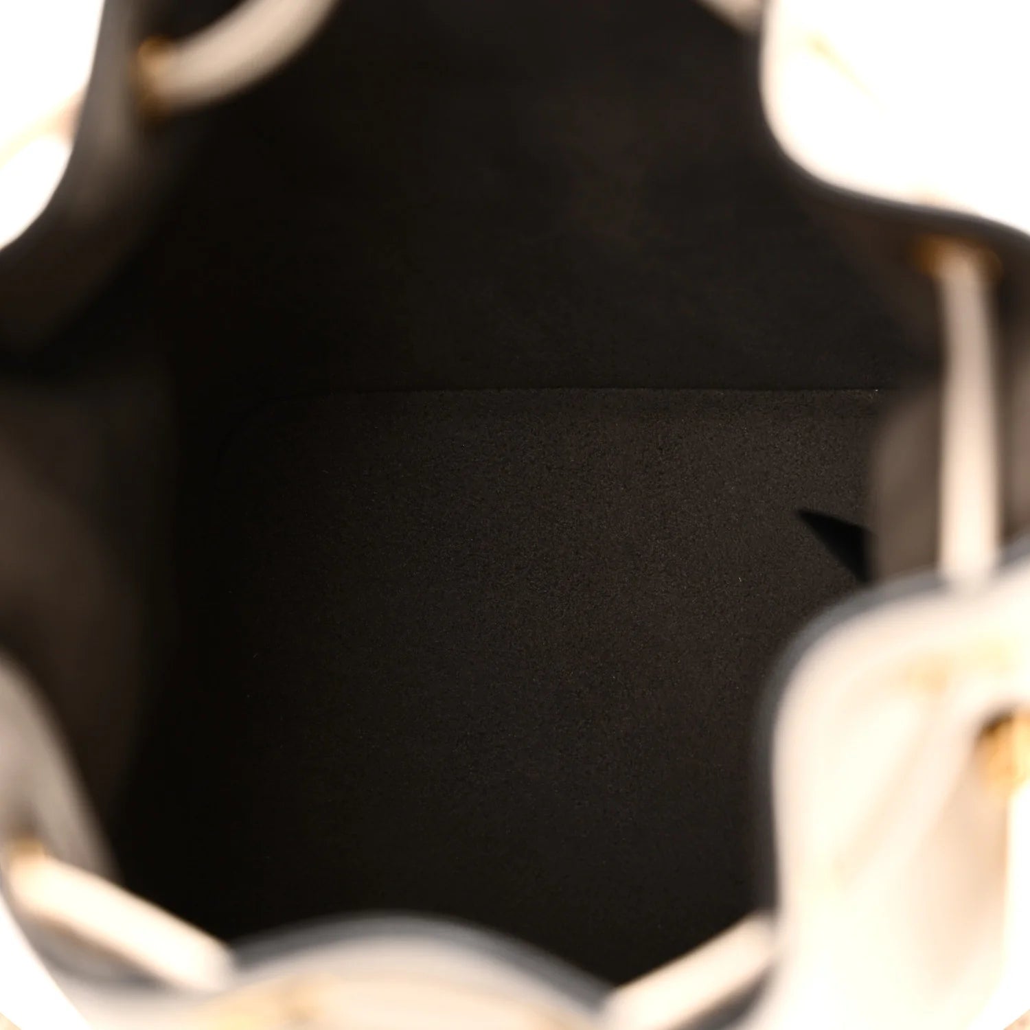 Vitello Cruise F Is  Mini Mon Tresor Bucket Bag White Ice