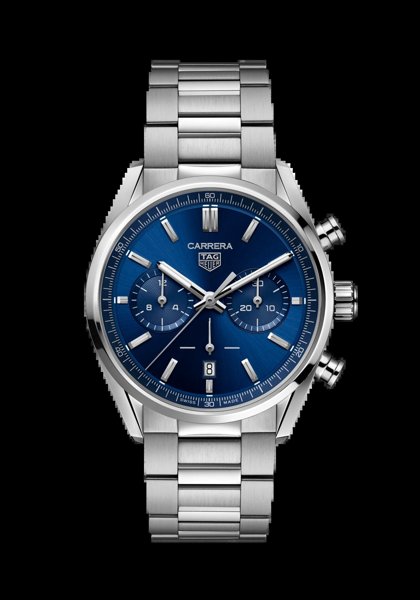 Unworn  Carrera Chronograph, Stainless Steel, 42Mm, Ref# CBN2011.BA0642, Box & Papers