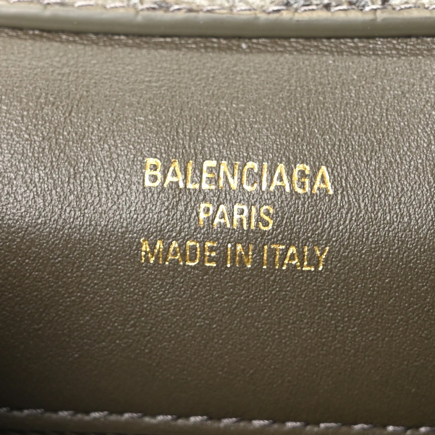 Shiny Calfskin Crocodile Embossed Small Rodeo Top Handle Handbag Army Green