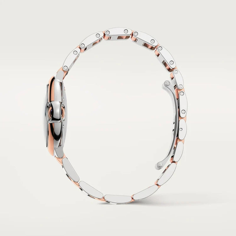 Unworn  Ballon Bleu, Stainless Steel and 18K Rose Gold, 33Mm, Ladies, Ref# W2BB0032, Box and Papers