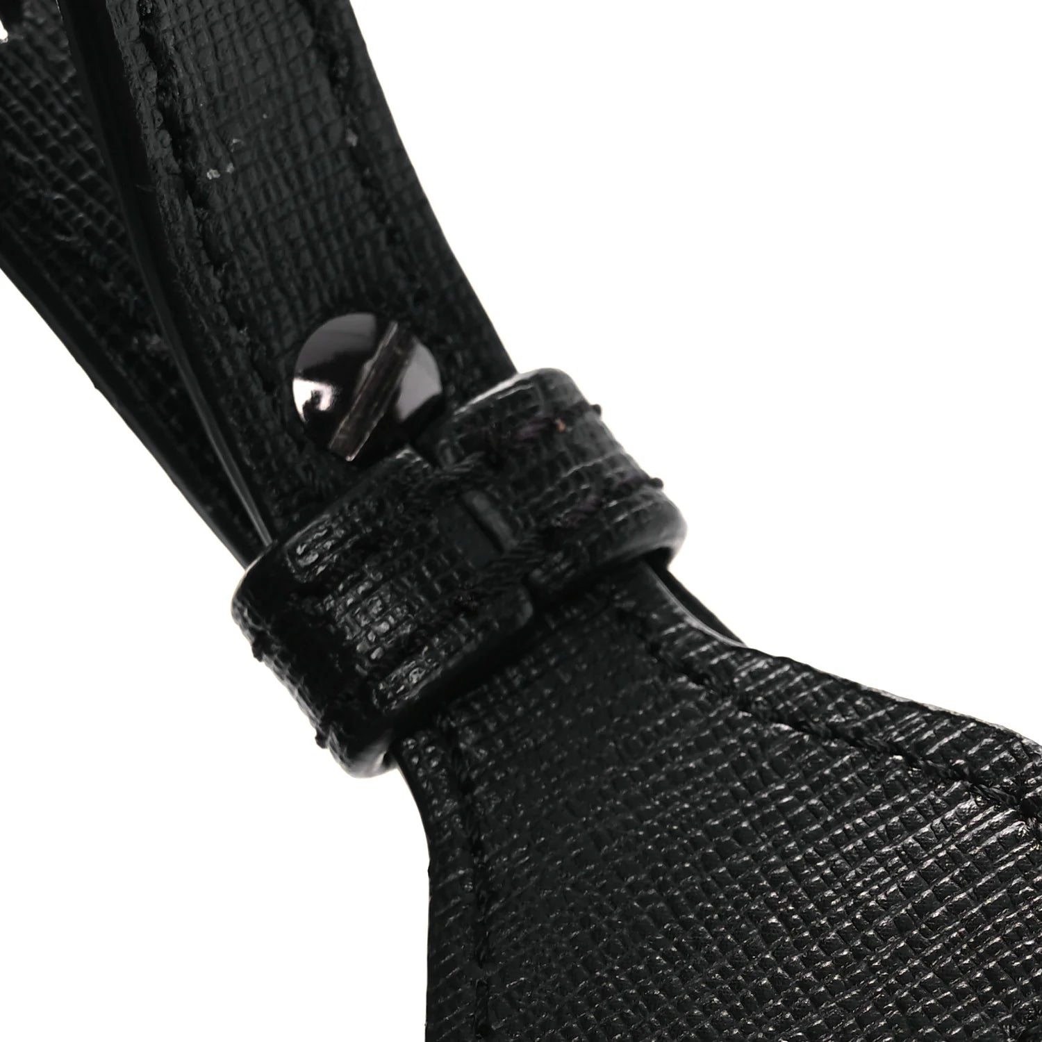 Saffiano Striped Mini Diag Bag Black White