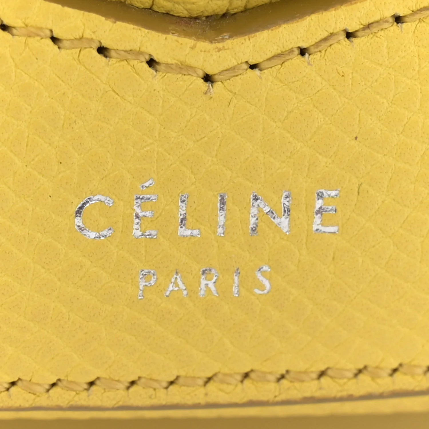 Grained Calfskin Small Trotteur Yellow