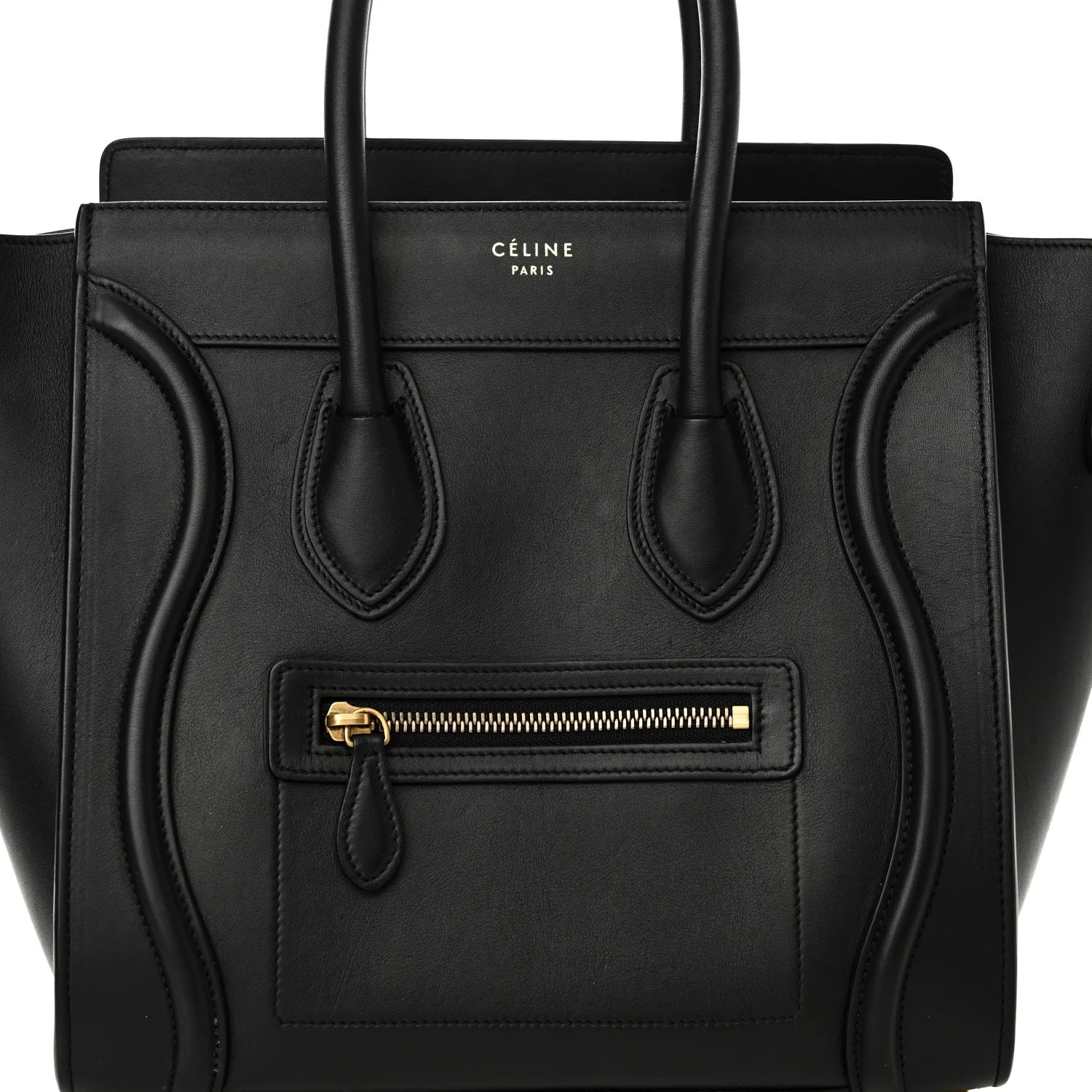 Smooth Calfskin Micro Luggage Black