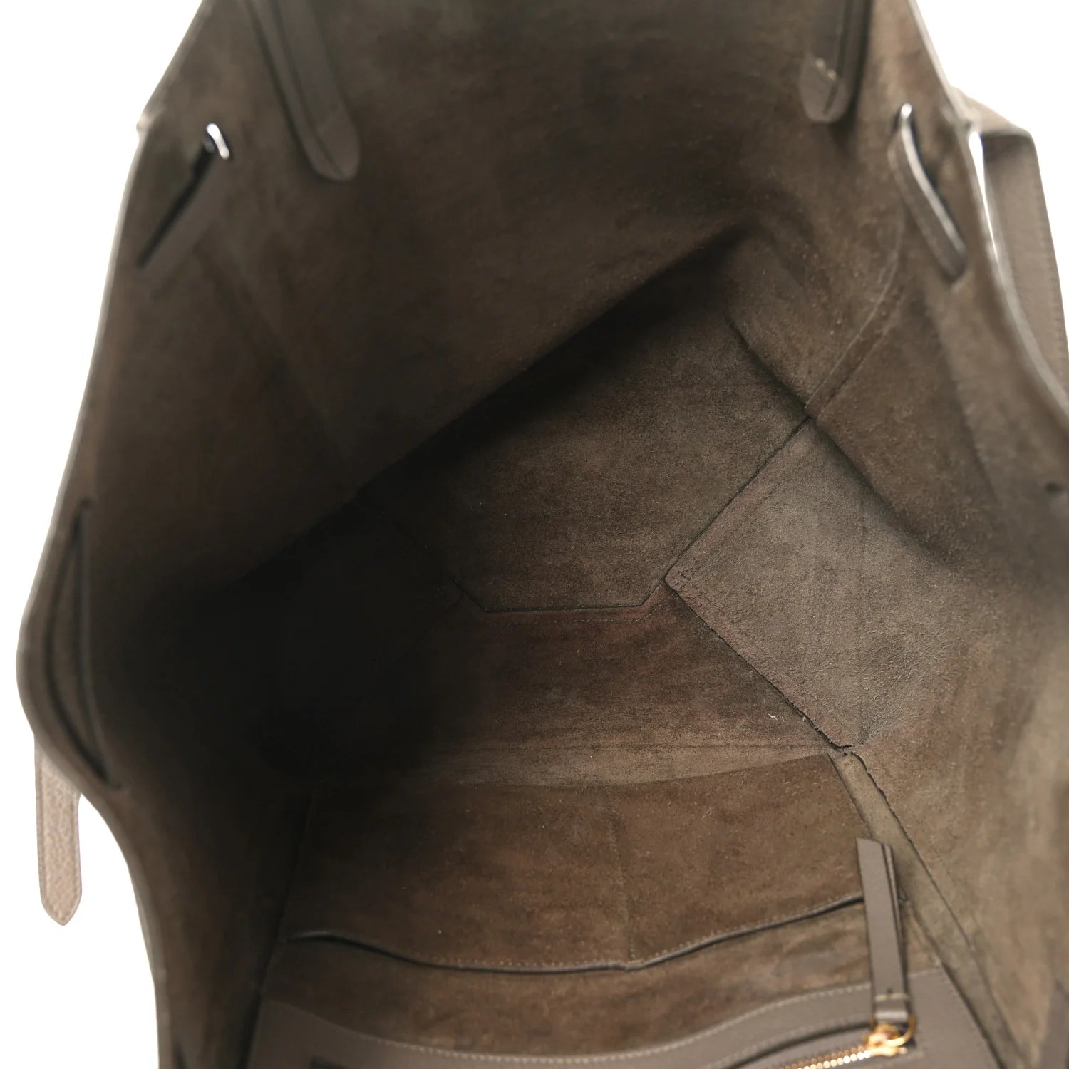 Soft Grained Calfskin Small Belt Cabas Phantom Taupe