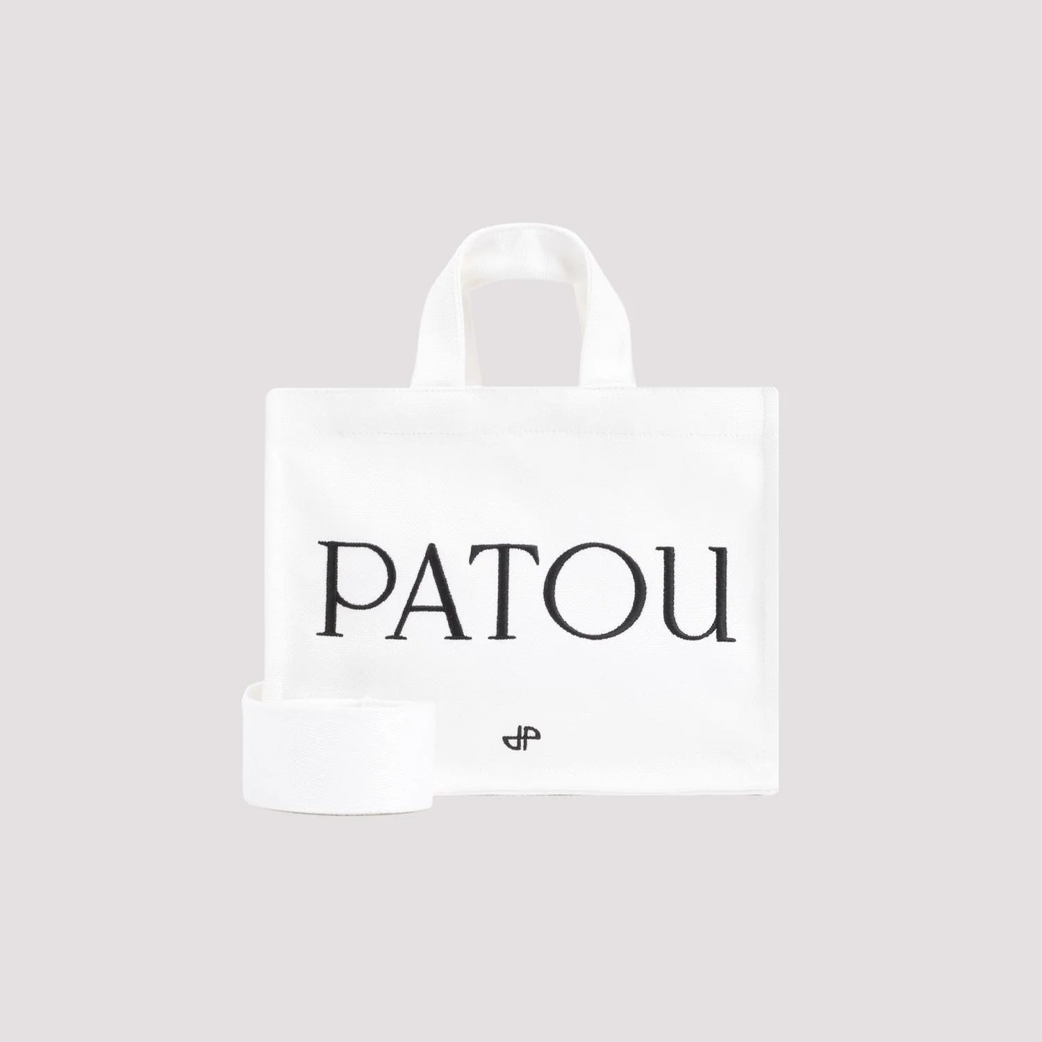WHITE CANVAS SMALL TOTE  SHOPPING BAG