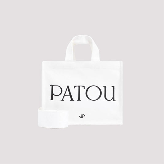 WHITE CANVAS SMALL TOTE  SHOPPING BAG