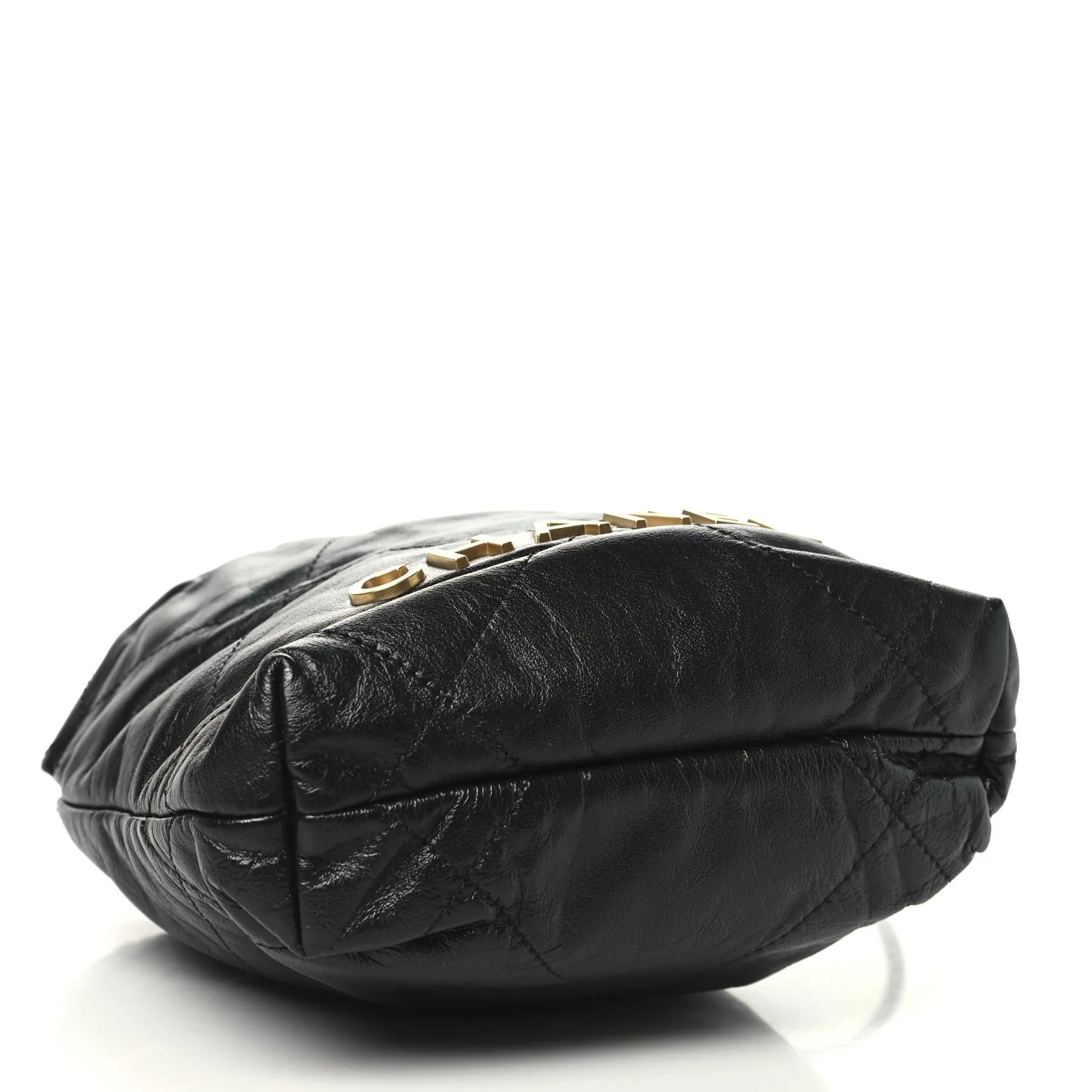 Shiny Calfskin Quilted Mini  22 Black