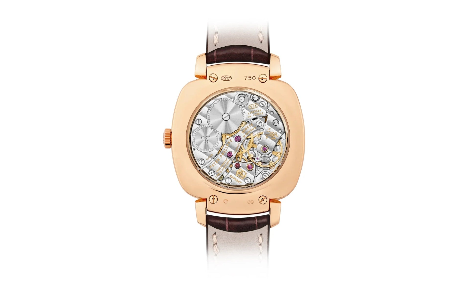 Ladies Gondolo Small Seconds, 18Kt Rose Gold Set with 108 Diamonds, 30 × 33.8 Mm, Ref# 7041R-001