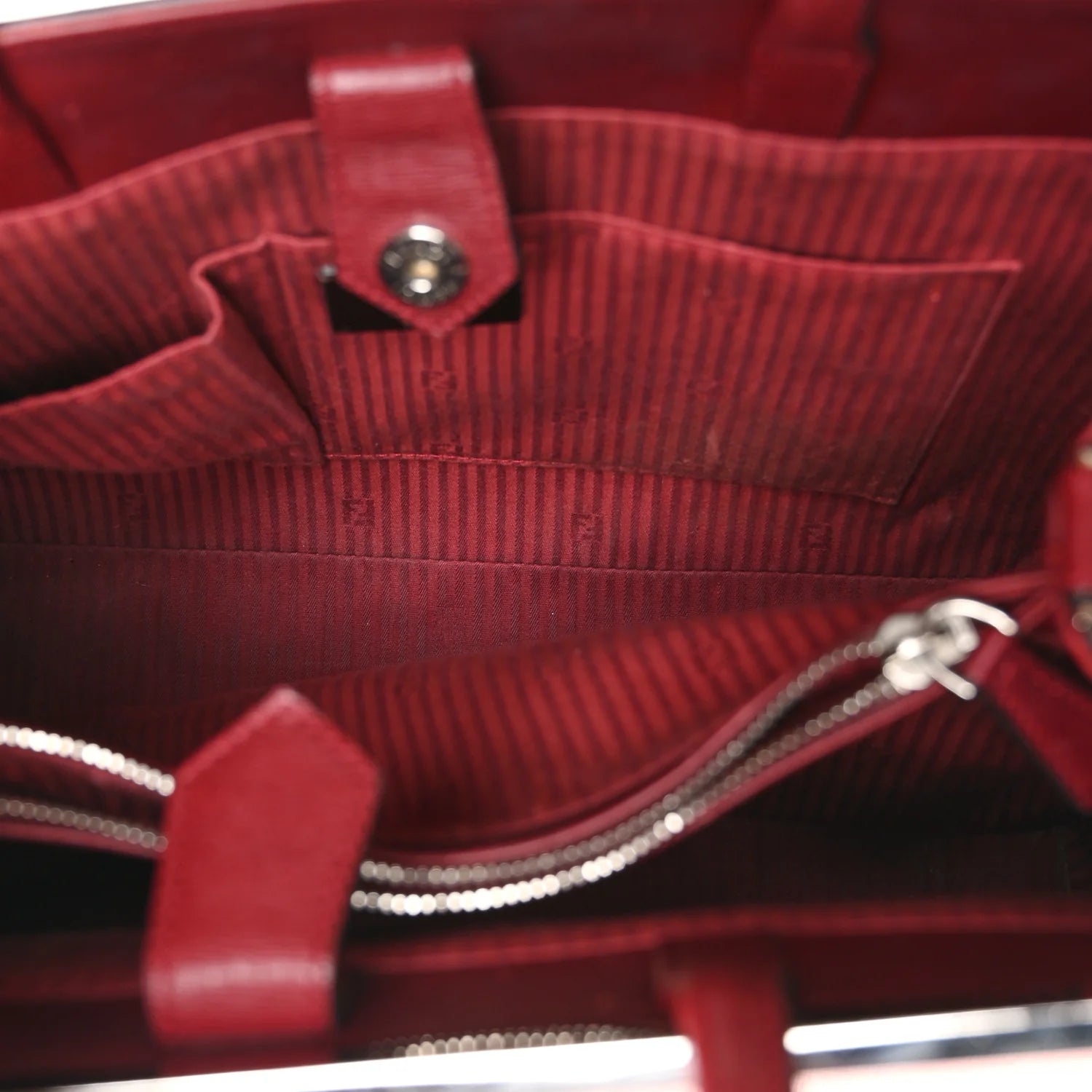 Vitello Elite Geometric Degrade Regular 2Jours Tote Red