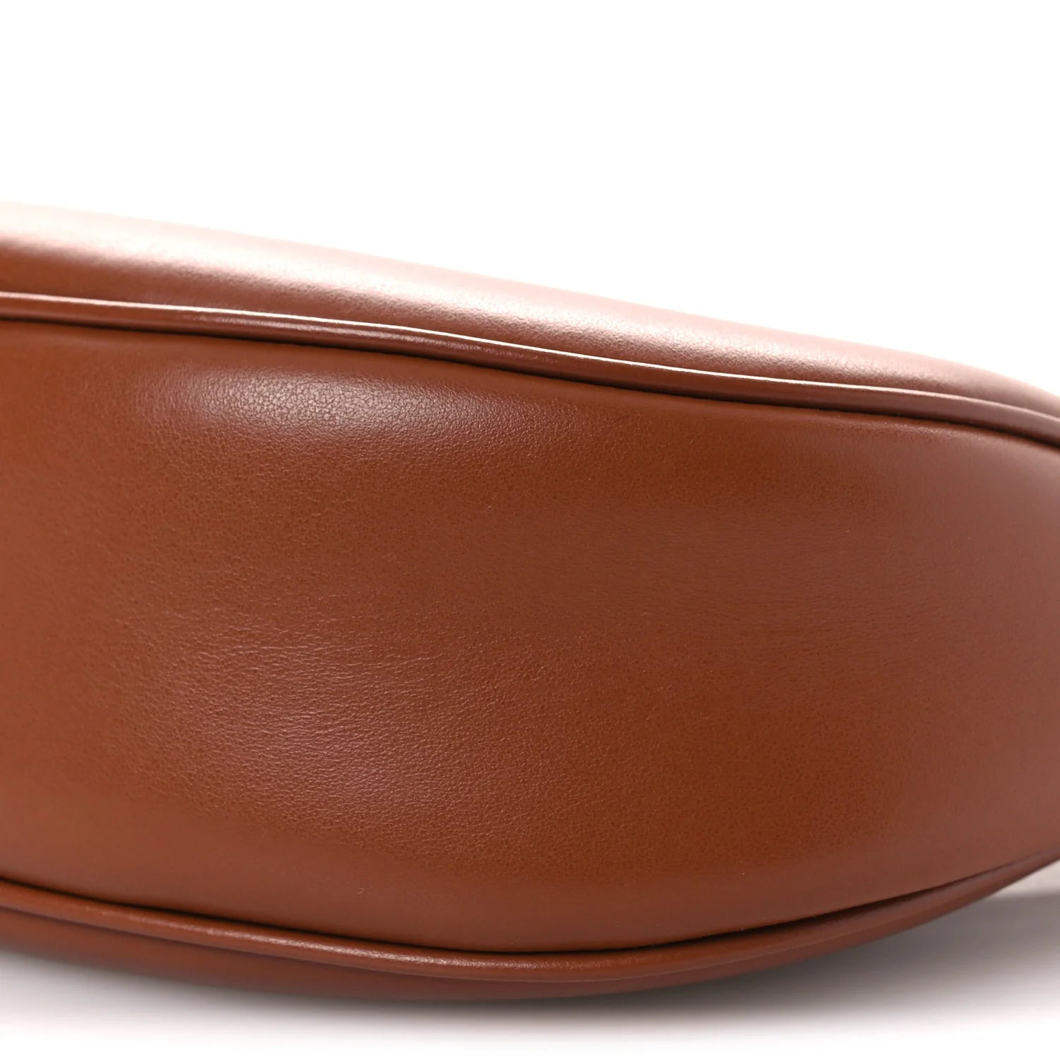 Smooth Calfskin Medium Strap Ava Triomphe Shoulder Bag Tan