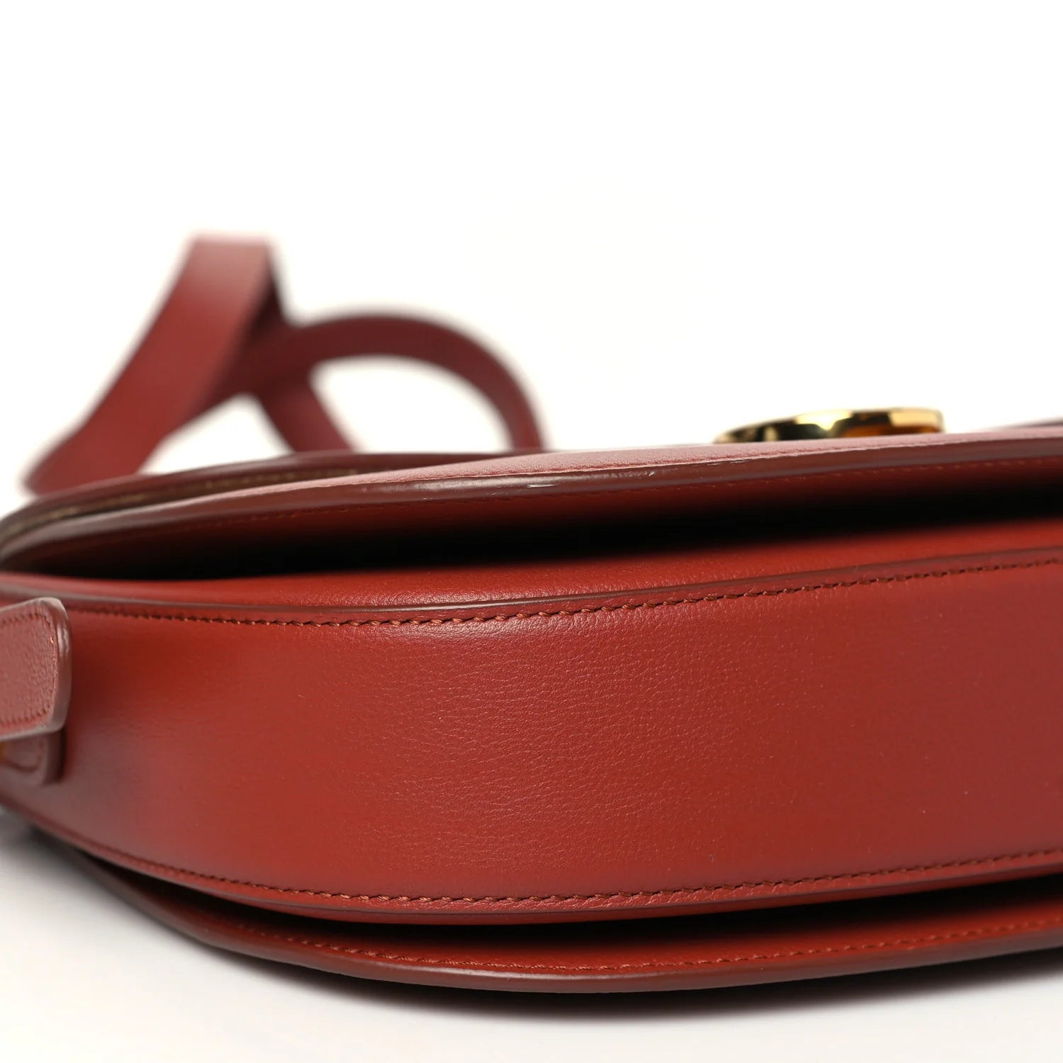 Grained Calfskin Small Ghiera Bag Deep Kummel