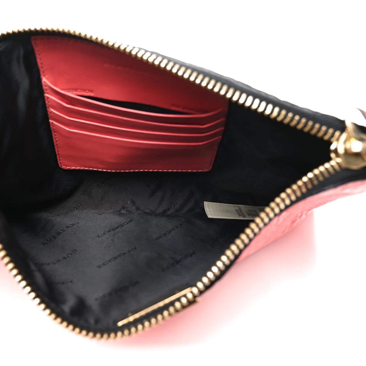 Signature Grain Calfskin Check Embossed Small Chichester Crossbody Clutch Bag Rose Pink