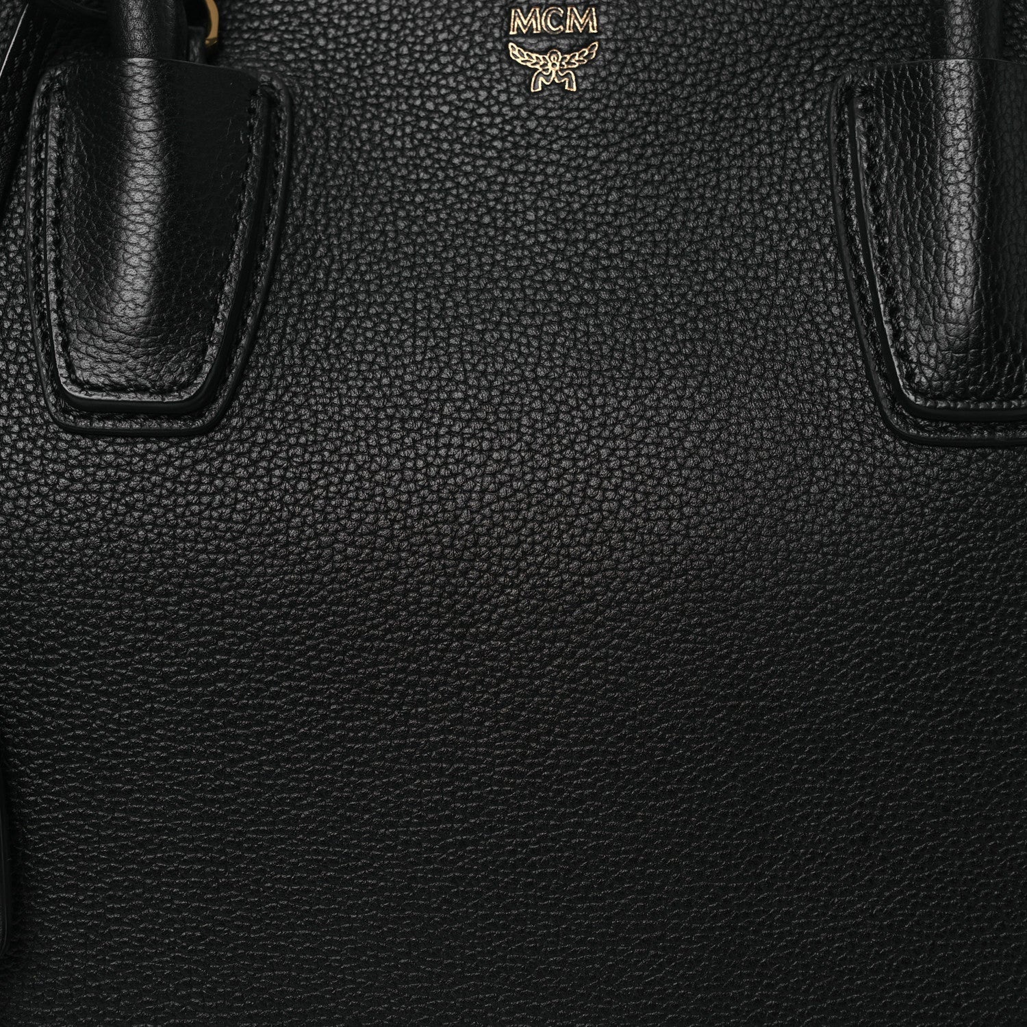 Grained Calfskin Large Milla Tote Black