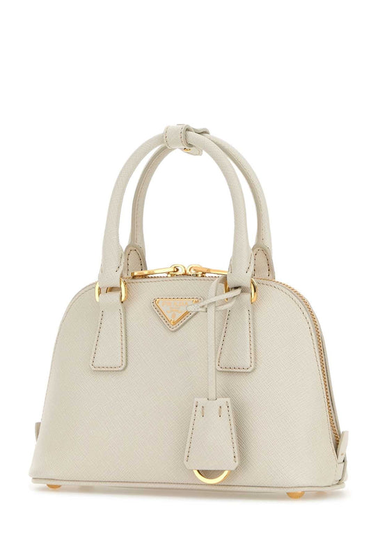 WHITE LEATHER HANDBAG