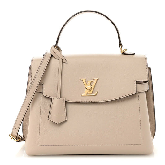 Soft Calfskin Lockme Ever MM Greige