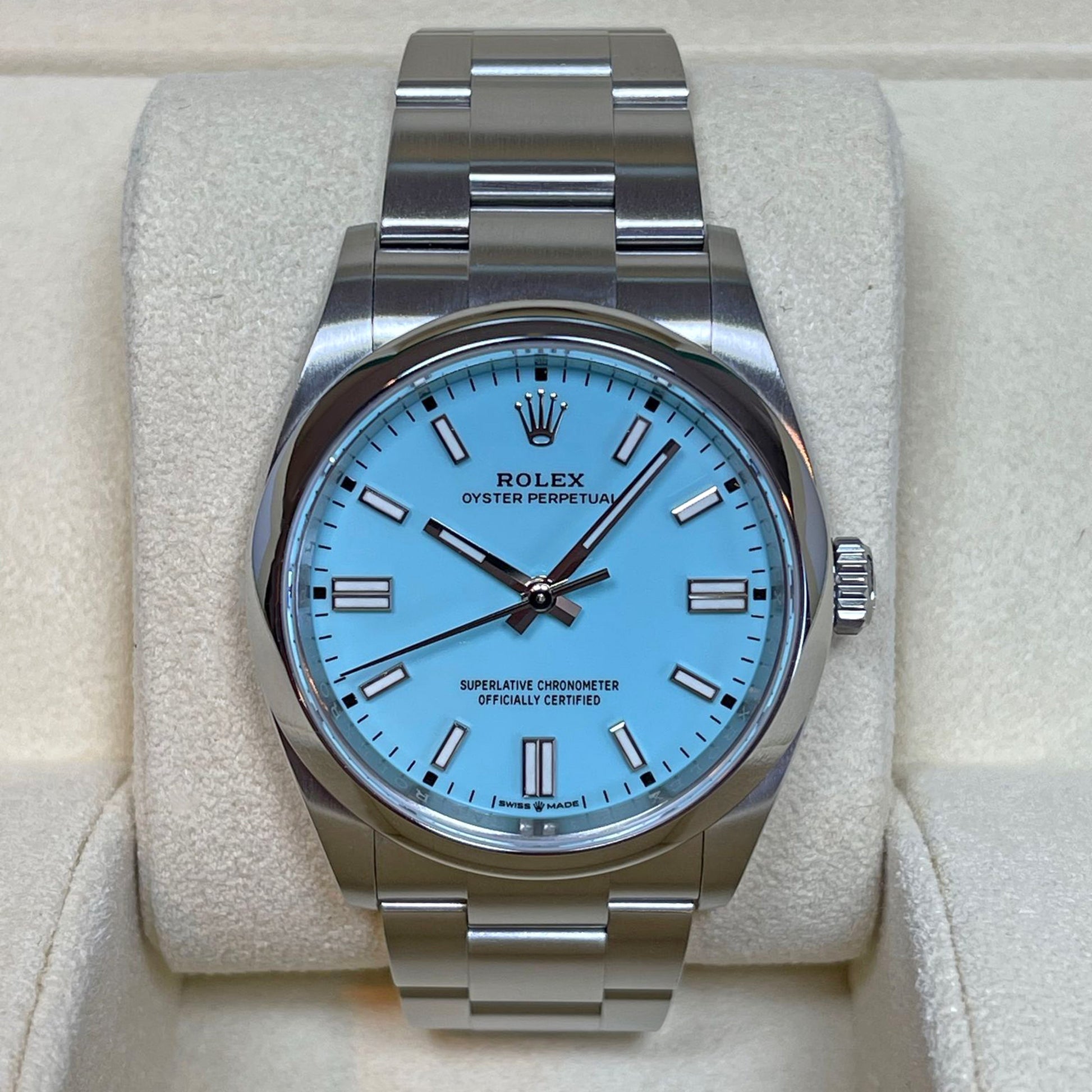 Oyster Perpetual 36, Turquoise Blue Dial, 36Mm, Oystersteel Ref# 126000-0006