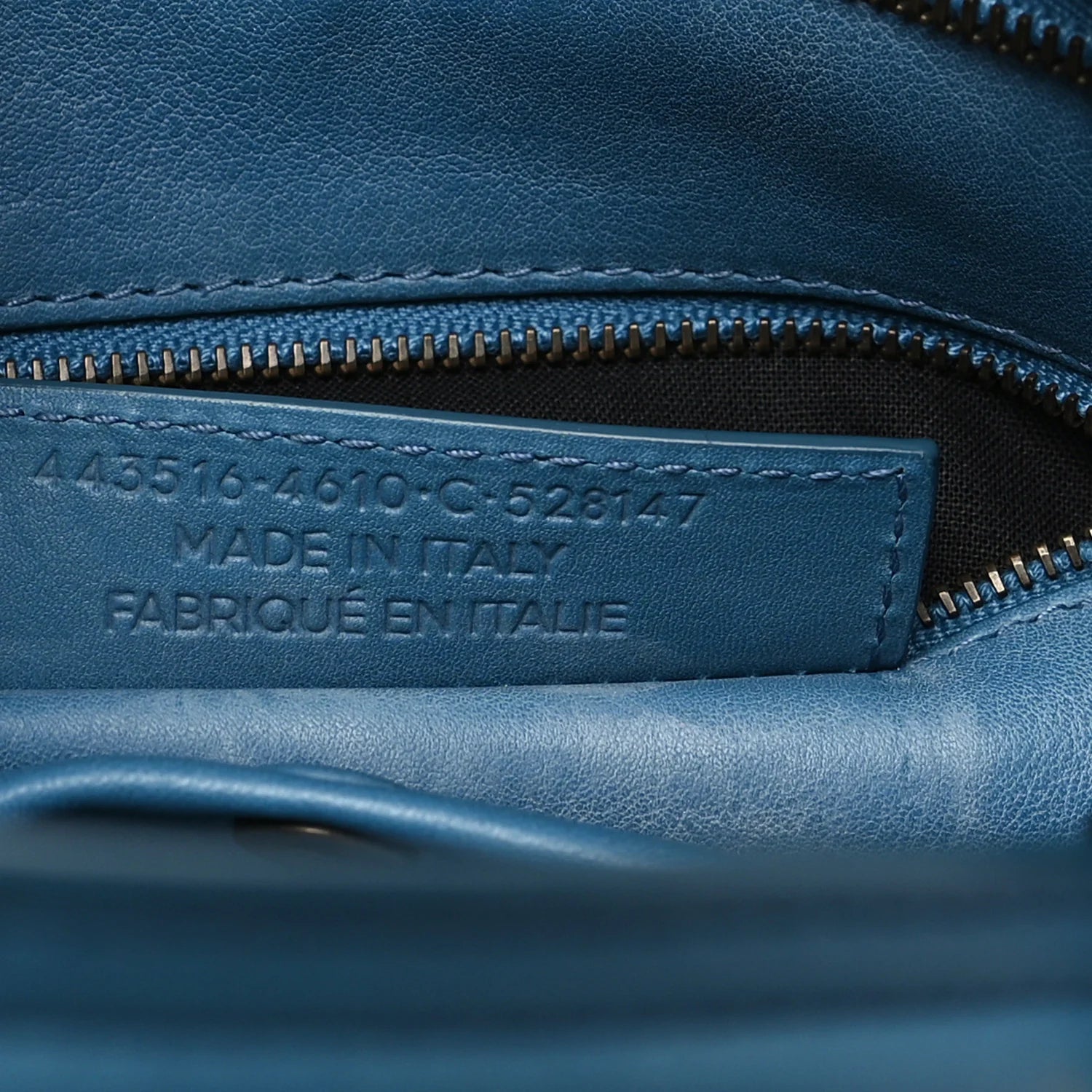 Veau Soyeux Perforated Blackout Hardware S City Bleu Canard