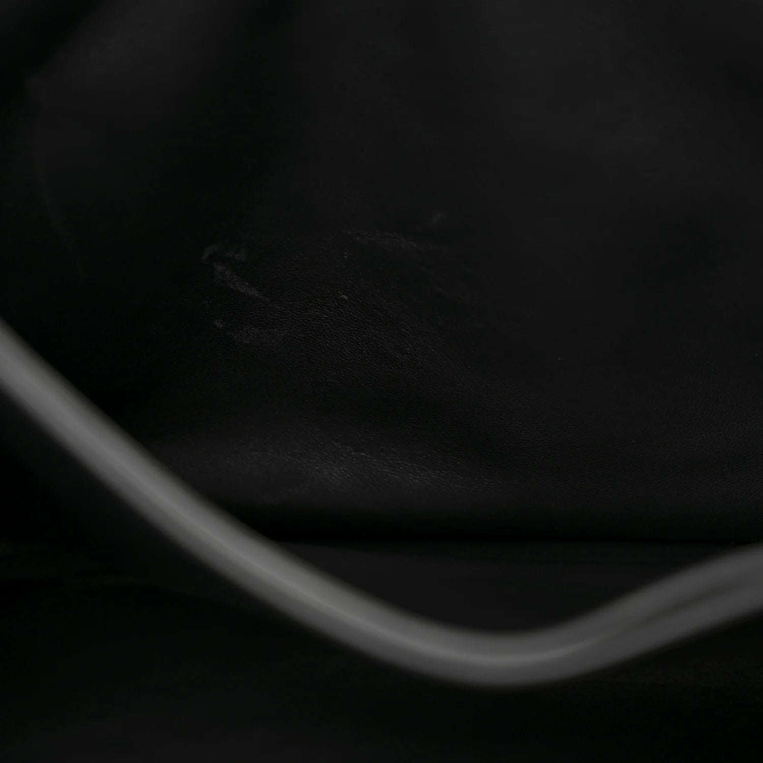 Crushed Calfskin Quilted Matte Black Hardware Large Crush Chain Bag Black