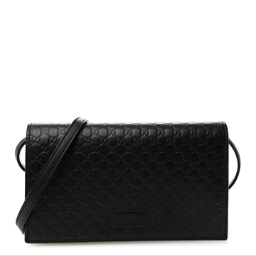 Microssima Crossbody Wallet Black