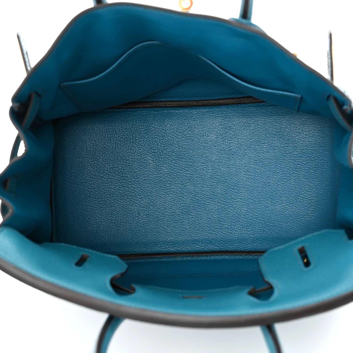 Taurillon Clemence Birkin 30 Bleu Izmir