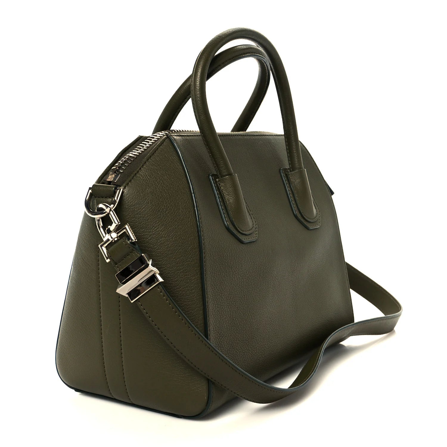 Sugar Goatskin Small Antigona Khaki