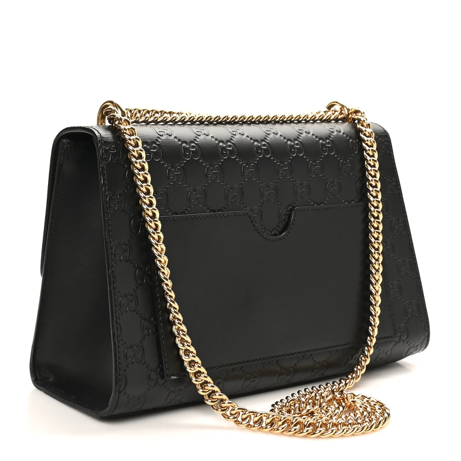 ssima Medium Padlock Shoulder Bag Black