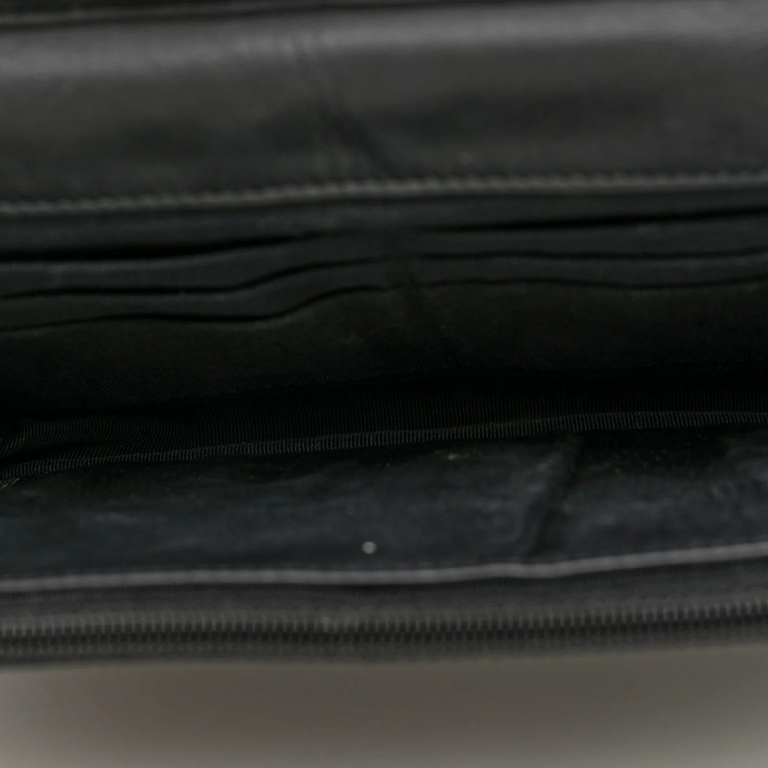 Patent Goatskin Quilted Paris Dallas Wallet on Chain WOC Black