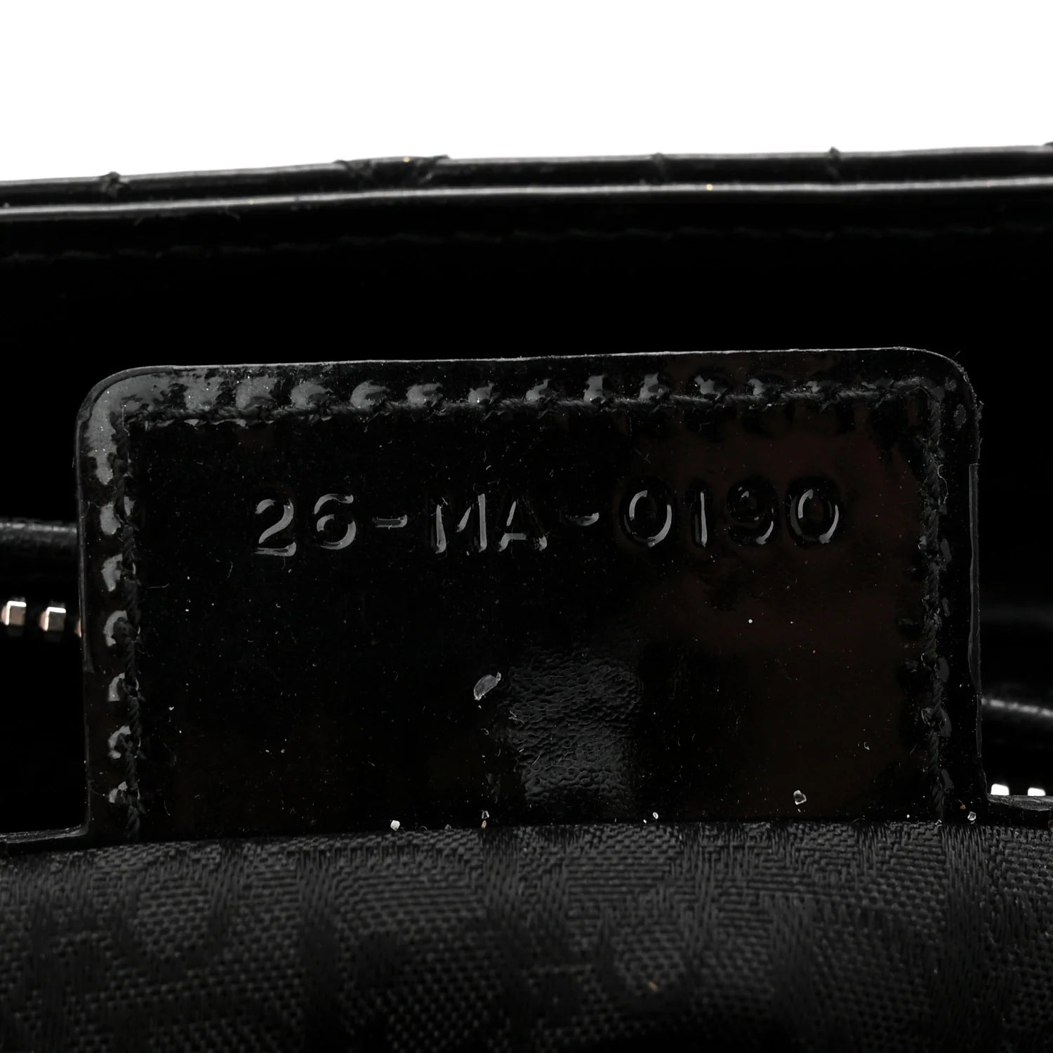 Patent Cannage Medium Lady Dior Black