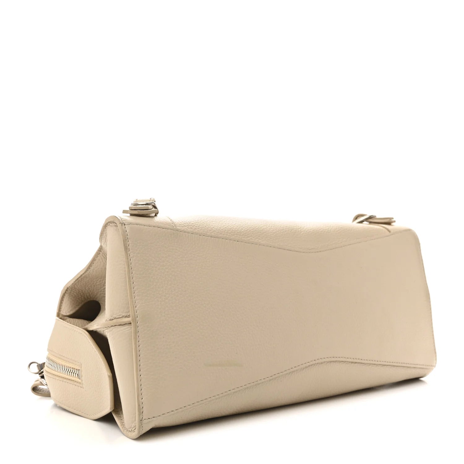 Grained Calfskin Neo Classic Silver Hardware S City Cream