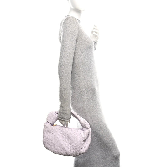 Suede Calfskin Intrecciato Teen Jodie Hobo Mirth Washed