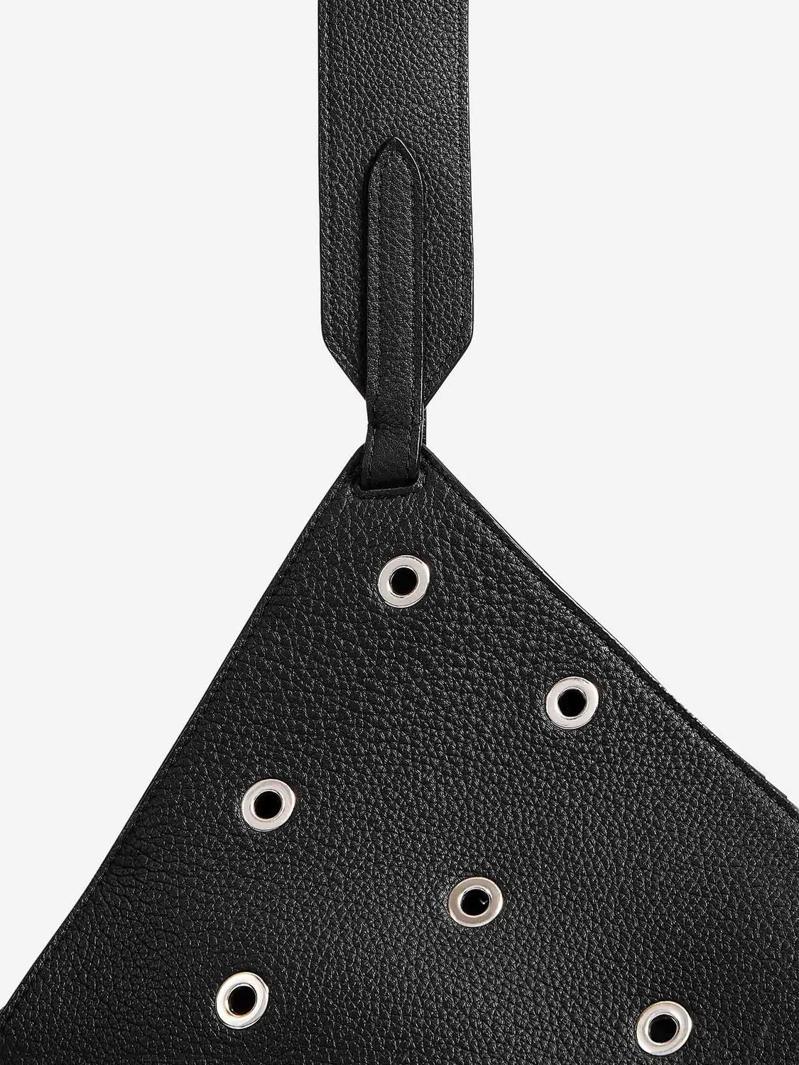 LOTUS SMALL BLACK PERFORATED BAG