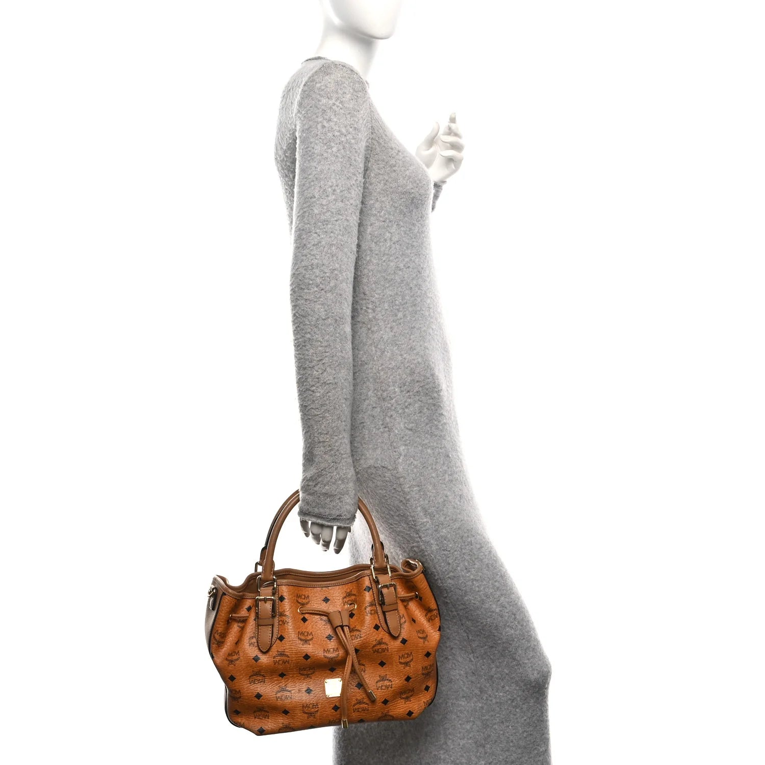 Visetos Drawstring Shopper Cognac