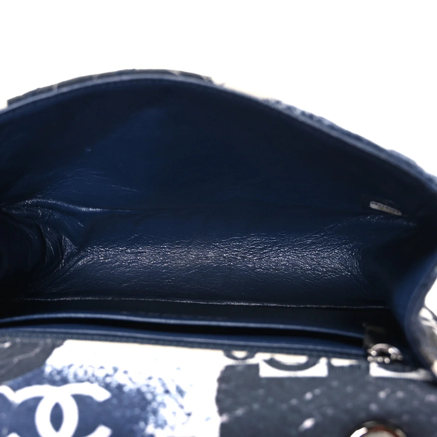 Jersey Quilted Camellia 2.55 Reissue Mini Flap Black White