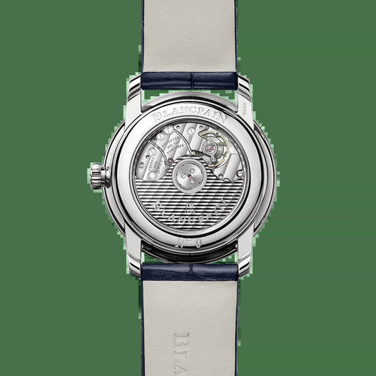 Unworn  Villeret Quantième Phases De Lune, Stainless Steel and Diamonds, 33.2Mm, Ref# 6126-4628-55B, Box and Papers