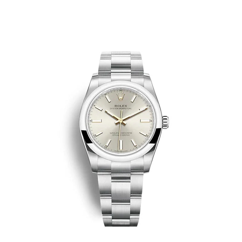 Oyster Perpetual 34 Oystersteel Ref# 124200-0001