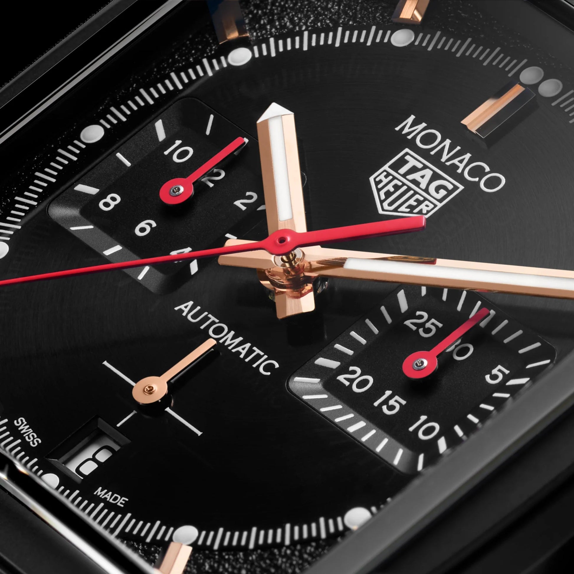 Unworn  Monaco Chronograph Automatic, Black DLC Titanium, 39Mm, Ref# CBL2180.FC6497, Box and Papers