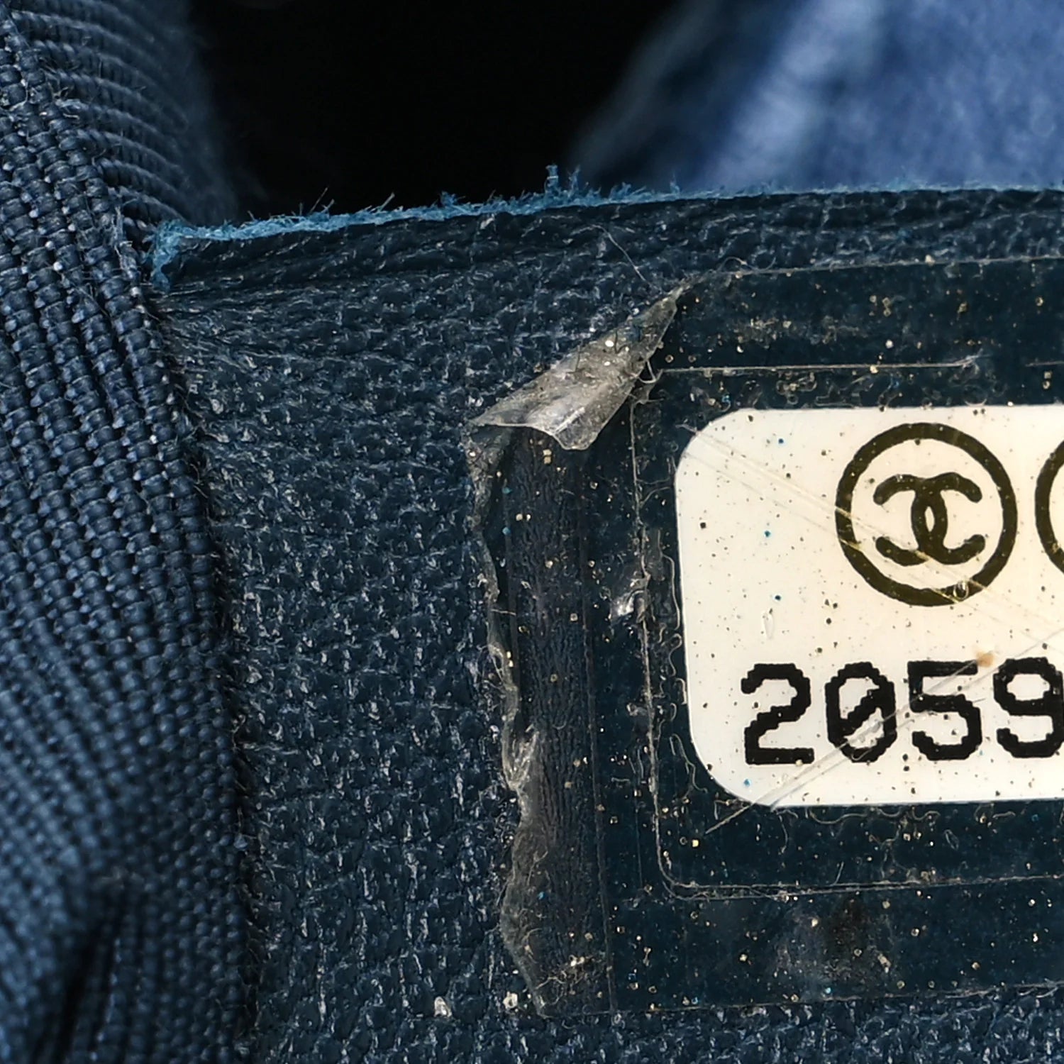 Perforated Lambskin Quilted New Medium Boy Flap Blue