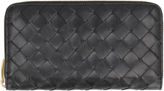 LEATHER ZIP-AROUND WALLET