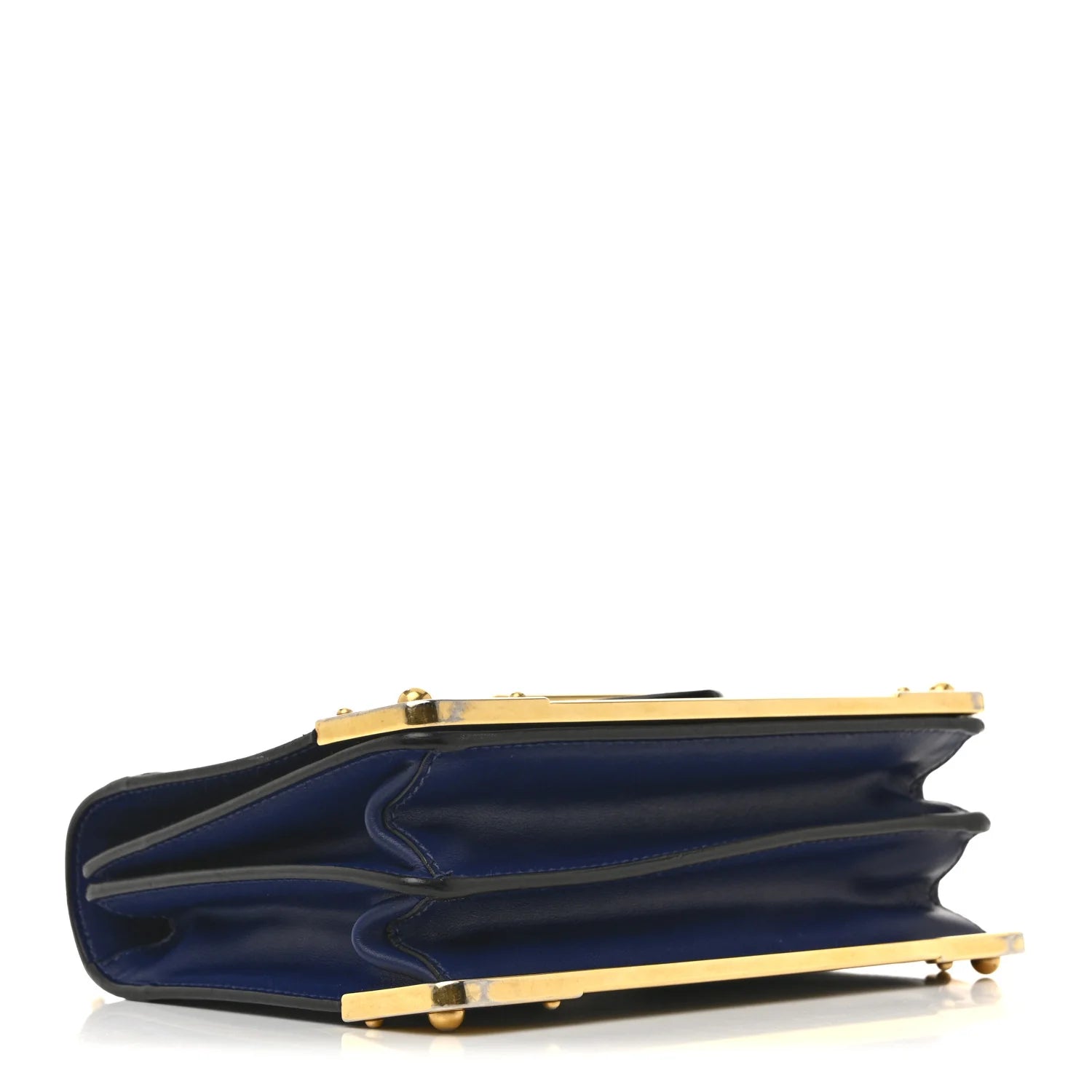 City Calf Saffiano Cahier Bag Bluette Black