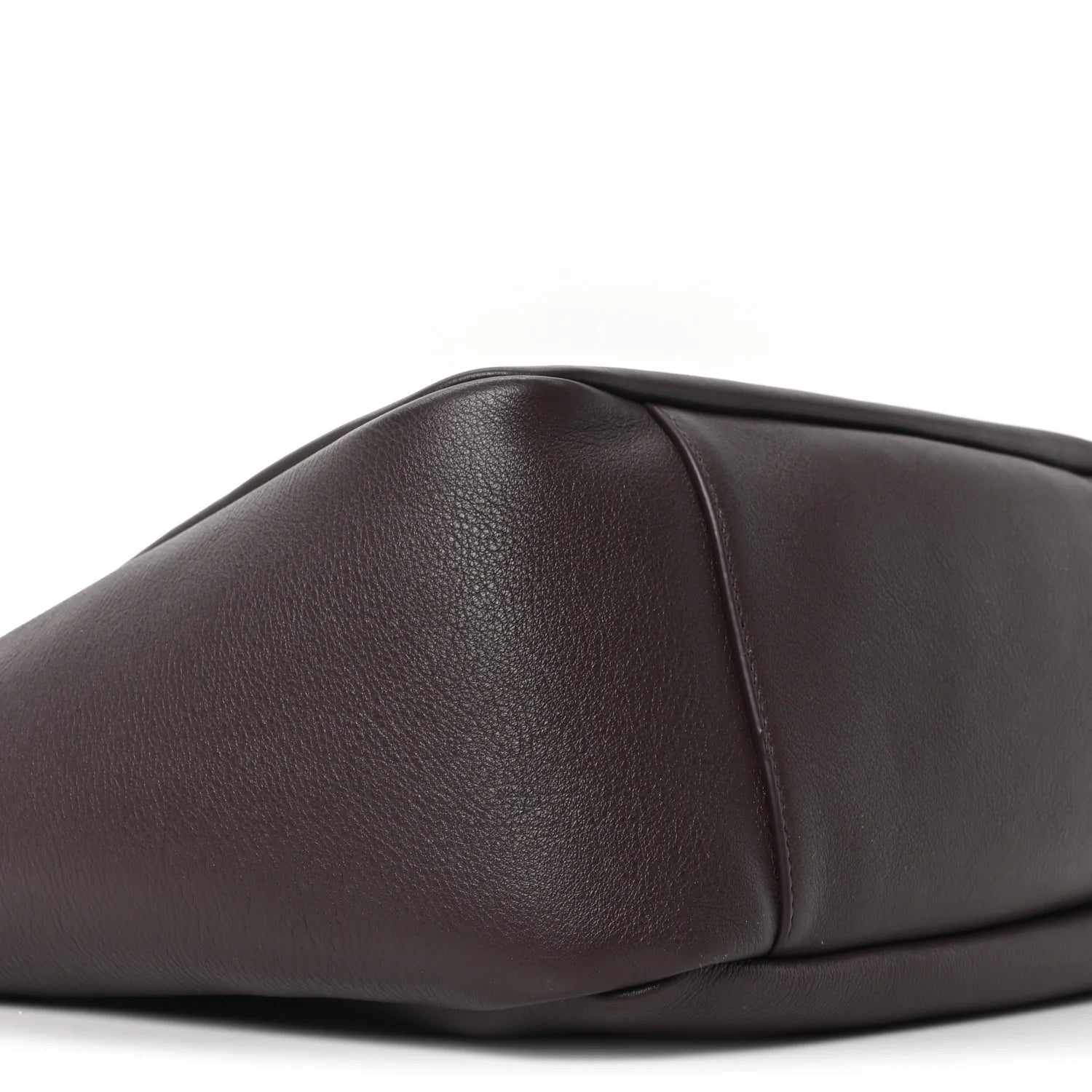 Grained Deerskin Bea Tote Dark Currant