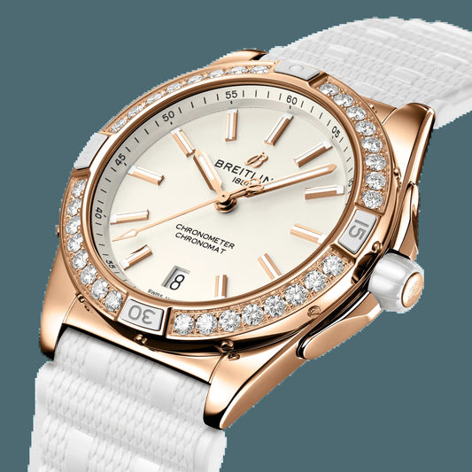 Super Chronomat Automatic 38 Origins, Small Scale Traceable 18K Red Gold, 32 Lab-Grown Diamonds, Ref# R17356531G1S1, Unworn 2024