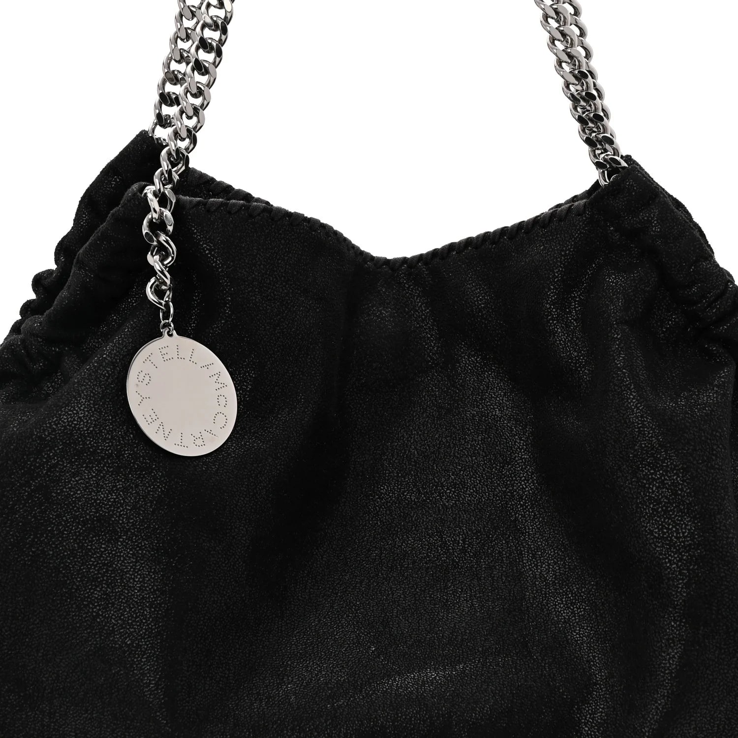 Shaggy Deer Falabella Drawstring Tote Black